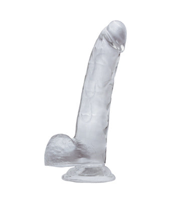 Dildo - Adore U - Leo Dildo 10po Avec Testicules - Transparent