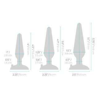 Plug Anal - B-Vibe - 3Pc Anal Training Kit