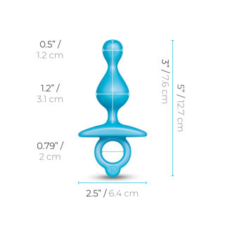 Anal Plug - B-Vibe Butties - Pop Silicone Anal Beads