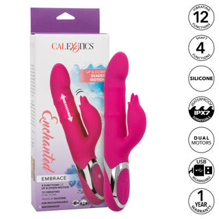 Double Simulateur Lapin - Calexotics - Enchanted Embrace - Rose