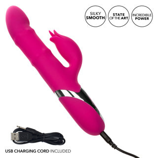 Double Simulateur Lapin - Calexotics - Enchanted Embrace - Rose