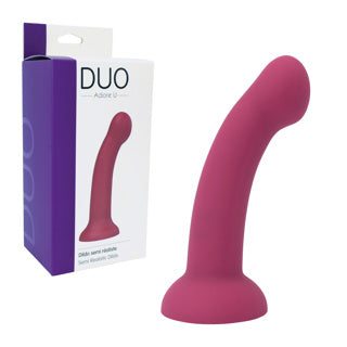 Adore U - Duo - Dildo Semi Realiste - Rouge