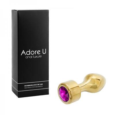 Anal Luxure - Plug Anal Doré - Mauve - Grand