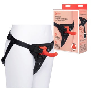 Le jeu en duo - B-Vibe - Beginners Strap-on Harness 5'' Dildo Peg