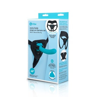 B-Vibe - Every Body Strap On Harness 6'' Dildo