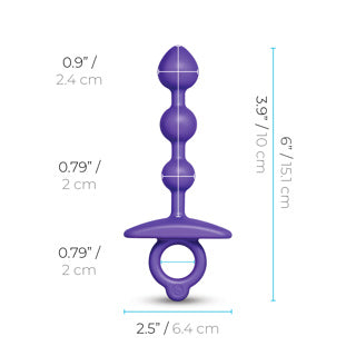 Billes Anal - B-Vibe Butties - Zip Silicone Anal Beads
