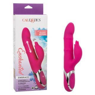 Double Simulateur Lapin - Calexotics - Enchanted Embrace - Rose