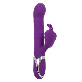 Double Simulateur Vibrateur - Calexotics - Enchanted Flutter - Mauve
