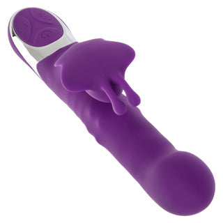 Double Simulateur Vibrateur - Calexotics - Enchanted Flutter - Mauve