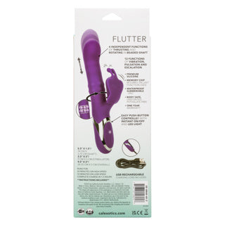 Double Simulateur Vibrateur - Calexotics - Enchanted Flutter - Mauve